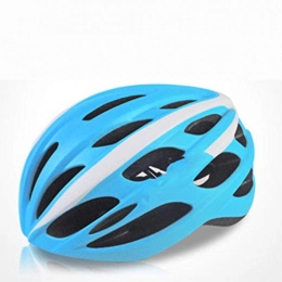 QPY Clothing Bicycle helmet men, Men and Women Riding Mountain Bike With Light Taillights Ultralight Helmet Breathable Sports Windproof Helmet 58-62CM-blue