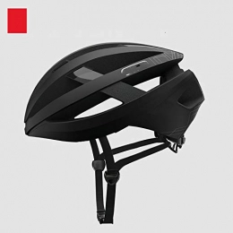 Dgtyui Clothing Bicycle helmet mountain bike helmet men and women road bike integrated helmet black M