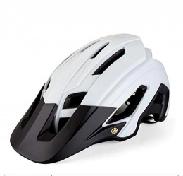 Radiancy Inc Mountain Bike Helmet Bicycle Helmet Mountain Bike Integrated Riding Helmet Safety Helmet Dual-use Detachable Brim Outdoor Equipment (white)
