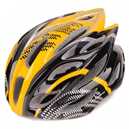 YATT Clothing Bicycle Helmet, One-piece 22 Holes Breathable Lightweight Detachable Yellow Mountain Bike Helmet With Reflective Sticker Adjuster Can Be Worn By Men Women