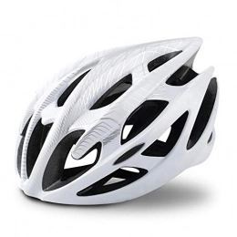wwwl Mountain Bike Helmet Bicycle Helmet Professional Road Mountain Bike Helmet with Glasses Ultralight DH MTB All-terrain Bicycle Helmet Sports Riding Cycling Helmet White