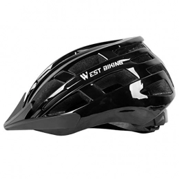 BSWL Clothing Bicycle Helmet, Shockproof Buffer, Comfortable And Breathable, Sun-Shading And Sun Protection, Mountain Bike Motorcycle Helmet, Black
