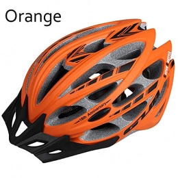 LOO LA Mountain Bike Helmet Bicycle Helmet with Insect-resistant lining, 30 large vents CE Safety Certification, Safety Adjustable Mountain Road Cycle Helmet Light Bike Helmet for Men Women, Orange