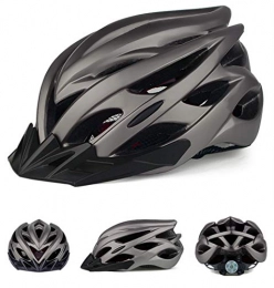 BNTTEAM Mountain Bike Helmet Bicycle Helmet with Rear Light, CE Certified Adjustable Specialized Mountain & Road Cycle Helmet For Super Light Bike Helmet Adult Bike Helmet (Titanium)