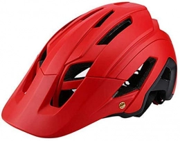 Xtrxtrdsf Clothing Big Hat Bicycle Helmet Mountain Bike One-piece Riding Helmet Men And Women Breathable Helmetn Effective xtrxtrdsf (Color : Red)