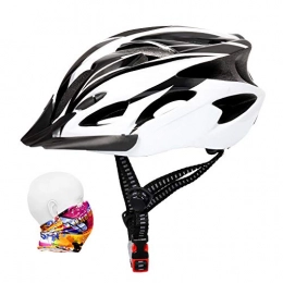 ioutdoor Mountain Bike Helmet Bike Helmet 56-64CM with Visor, Sport Headwear, 18 Vents, Cycling Bicycle Helmets Adjustable Lightweight Large Adults Mens Womens Ladies for BMX Skateboard MTB Mountain Road Bike Safety(White&Black)