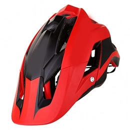 Naisde Mountain Bike Helmet Bike Helmet, Bike Helmet Adjustable Lightweight Bicycle Safety Protection with Vents for Road Mountain Cycle MTB Men Women Red
