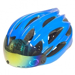 MTTKTTBD Mountain Bike Helmet Bike Helmet for Men Women with Led Light Detachable Magnetic Goggles Removable ECE / DOT Certified Road Bike Mountain Bike Riding Helmet with Tail Light C