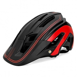 Bocotoer Clothing Bike Helmet Headwear Cycling Bicycle Helmets Adjustable Lightweight Mens Womens Ladies for MTB Safety Black&Red