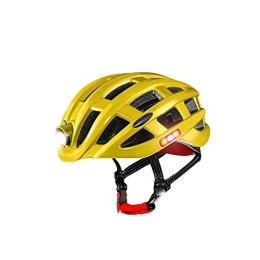 Bocotoer Mountain Bike Helmet Bike Helmet with Led Light Safety Superlight Adjustable for Bike Riding Outdoors Sports Bicycle Helmet Yellow