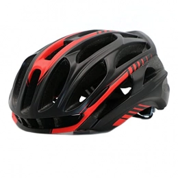 Yuan Ou Clothing Bike Helmet Yuan Ou Bicycle Helmet Cover With LED Lights MTB Mountain Road Cycling Bike Helmets Men Women Black RedM