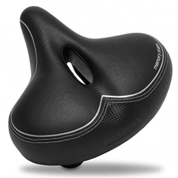 Bikeroo Padded Bike Seat - Universal, Soft Padded, Comfortable Bike Saddle for Men and Women - Compatible with Peloton, Stationary Bikes, Exercise & Mountain Bikes, Wide﻿