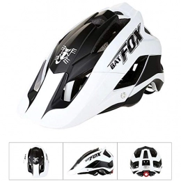 Blue-Yan Clothing Blue-Yan One Piece Mountain Bike Riding Helmet Adjustable Protective Helmet Cycling Helmet for Men and Women Adults, Road and Mountain Bike Black and White
