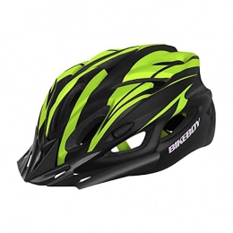 BNTTEAM Clothing BNTTEAM Adult Bike Helmet, CE&CPSC Certified Men's Women's Rear Light Helmet, Adjustable, Ultra light, Specialized Mountain Road Cycle Helmet with Detachable Sun Visor and Lining (BLACK-GREEN)