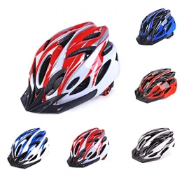 Bronkey Mountain Bike Helmet Bronkey Cycle Helmet Mens Road Bike Cycling Bicycle Helmets Adjustable Lightweight Adults Mens Womens Ladies for BMX Skateboard MTB Mountain Road Bike Safety Protection (Red and white)