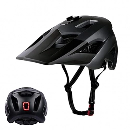 BTSEURY Mountain Bike Helmet for Adults MTB Helmet with USB Safety Taillight Bicycle Helmet Cycling Helmet with Camera Mount