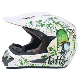 C.W.EURJ Clothing C.W.EURJ Helmet Motorcycle Helmet Mountain Bike Full Face Helmet Small Light Off-road Helmet Cross Country Helmet (Color : White, Size : XL)
