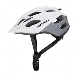 Cairbull Mountain Bike Helmet Cairbull Ultra Light MTB Bicycle Helmet, Road Bike Helmet, Cycling, Mountain, Men Women for Adult, Adjustable Bike Sport Cycling Helmet with Visor (white)