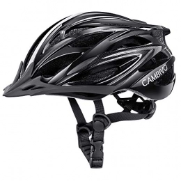 CAMBIVO Mountain Bike Helmet CAMBIVO Bike Helmet Men Women, MTB Cycling Helmet Adult with Visor & Reflective Strips Adjustable Lightweight for, Skateboard, Mountain Road Bike, Cycle, 50-63cm