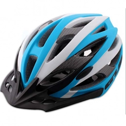 CCF Helmet XL For Mountain Bike Road Bike Riding Big Head Circumference Bicycle Helmet Male Bicycle Equipment CCFSF (Color : Light blue)