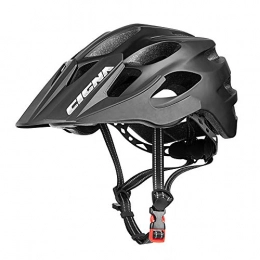 CIGNA Mountain Bike Helmet CIGNA Mountain Bike Helmet with Detachable Visor and Rechargeable Rear Light, Adjustable MTB Cycling Bicycle Helmets for Adults Men / Women 21.65-24 Inches
