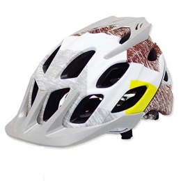 BSWL Clothing Cool Bicycle Helmet, Shockproof Buffer, Light And Breathable, Mountain Bike, Motorcycle, Rock Climbing And Mountaineering Protection Helmet, white gray