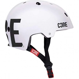 Core Clothing Core Protection Street Helmet Skate / BMX / Bike / MTB / Roller Derby / Scooter - White / Black, XS / S