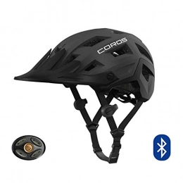 Coros Clothing COROS SafeSound - Mountain Smart Cycling Helmet with Ear Opening Sound System, SOS Emergency Alert, LED Tail Light | Bluetooth Connection for Music and Phone Calls | Smart Remote | Lightweight