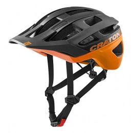 Cratoni Helmets Mountain Bike Helmet Cratoni AllRace Bicycle Helmet Men's / Women, MTB Helmet, Mountain Bike Helmet 2021 (M-L 56-61, Black / Orange)