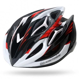 HDBN Mountain Bike Helmet Cycle Bike Helmet Integrated Helmet Riding Helmet Mountain Bike Helmet Suitable for adults and teenagers (Color : White red, Size : L)
