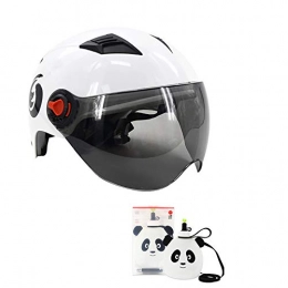 Cycle Bike Helmet with Detachable Goggles Visor Shield Cycling Mountain Road Bicycle Helmets Adjustable Adult Safety Protection And Breathable for Women Men,White