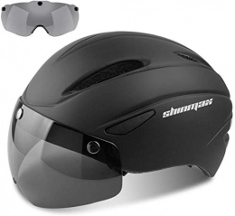 Shinmax Clothing Cycle Helmet / Bike helmet, CE Certified, Bike Helmet with Detachable Magnetic Goggles Visor Shield for Men Women Mountain & Road Bicycle Helmet Adjustable Adult Safety Protection Ski & Snowboard