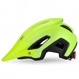 Lixibei Clothing Cycle Helmet, Lightweight Mountain Bike Helmet 300g 56-61cm with Detachable Sun Visor, Adjustable Fit, MTB Road Bicycle Helmet for Adult Men and Women, fluorescent