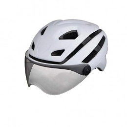 Bocotoer Clothing Cycle Helmet MTB Bike Bicycle Helmet with Magnetic Goggles Adjustable Lightweight for Men Women White