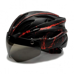 GZSC Clothing Cycling Helmet Bicycle Helmet Bike Cycling Mtb Road Helmets Ultralight MTB Men Women Mountain Road Safe EPS Mountain Helmet Goggle (Color : Red)