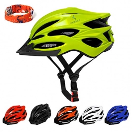ioutdoor Mountain Bike Helmet Cycling Helmet CE Certified with Detachable Sun Visor, Insect Net, 22 Vents, Mountain Road Bike Helmets Lightweight Breathable Adults Mens Womens for Roller Scooter Hoverboard BMX Skateboard (Green)