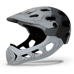 DishyKooker Clothing DishyKooker Cairbull ALLCROSS Mountain Cross-country Bicycle Full Face Helmet Extreme Sports Safety Helmet Black ash M / L (56-62CM)