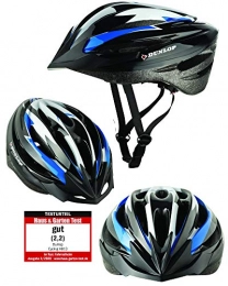 Fahrradhelm Mountain Bike Helmet Dunlop HB13 Bicycle Helmet for Women, Men, Kids, EPS Inner Shell, Removable Visor for Optimal Glare Protection, Lightweight MTB City Bike Helmet with Quick Release, blue