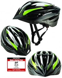 Fahrradhelm Clothing Dunlop HB13 Bicycle Helmet for Women, Men, Kids, EPS Inner Shell, Removable Visor for Optimal Glare Protection, Lightweight MTB City Bike Helmet with Quick Release, green
