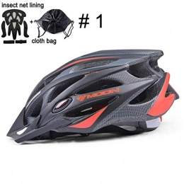 EDCV Mountain Bike Helmet EDCV Bicycle Helmet Ultralight Cycling Helmet In-mold MTB Road Mountain Bike Helmet, Upgrade Color 1, XL (61-64cm)