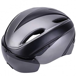 ETH Clothing ETH Adult helmet Magnetic Goggles Helmet Integrated Bicycle Helmet Mountain Bike Riding Helmet Men And Women Breathable Helmet (Color : Gray)