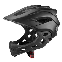 KENANLAN Mountain Bike Helmet Full Face Helmet MTB Youth Adult Full Face BMX Helmet, (black)