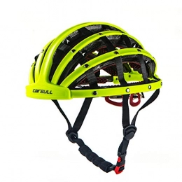 FYLY Clothing FYLY-Bike Helmet for Men and Women, Portable Adjustable Collapsible Adult Cycling Protective Helmet, for Mountain & Road, 21.26''-24.41'', Yellow