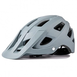 G&F Mountain Bike Helmet G&F Adult Bike Helmet Bicycle Cycling for Women and Men MTB Helmet with Detachable Visor Adjustable Lightweight 54-62cm (Color : Gray, Size : 54-58)