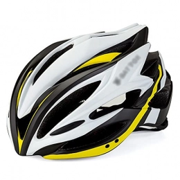 G&F Clothing G&F Adult Bike Helmet With LED Light, Lightweight Mountain Bicycle Helmet Adjustable 58-62cm For Men Women Cycling Helmet (Color : Yellow, Size : 58-62)