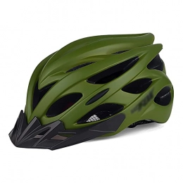 G&F Clothing G&F Bike Helmet Adult MTB Cycle Helmets with Detachable Visor Adjustable Size 56-59CM Lightweight 24 Vents Cycling Helmet for Women Men (Color : Army Green, Size : 56-59)