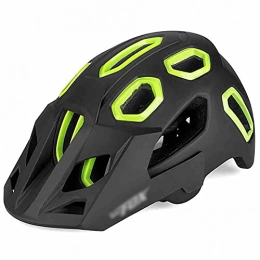 G&F Clothing G&F Bike Helmet Cycling MTB Helmet with Detachable Visior Lightweight Breathable 15 Vents Adjustable 54-62cm (Color : Green, Size : 58-62)