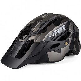 G&F Mountain Bike Helmet G&F Mountain Bike Helmet with Safety LED Light Detachable Visor MTB Cycling Bicycle Helmet for Adult Women and Men (Color : Black, Size : 58-61)