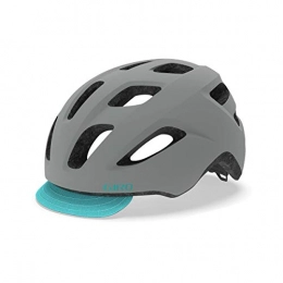 Giro Mountain Bike Helmet Giro Unisex's Trella Urban Helmet, Matte Grey / Dark Teal, 50-57 cm