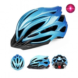 GONGMICF Mountain Bike Helmet GONGMICF Bike Bicycle Helmet Mountain bike helmet with safety taillights men and women Quick Release Strap Lightweight MTB Road bike riding helmet with detachable sun visor（58~62cm）